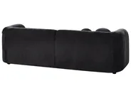 Living Room Set 4 Seater LEIREN Chenille Black_1028710