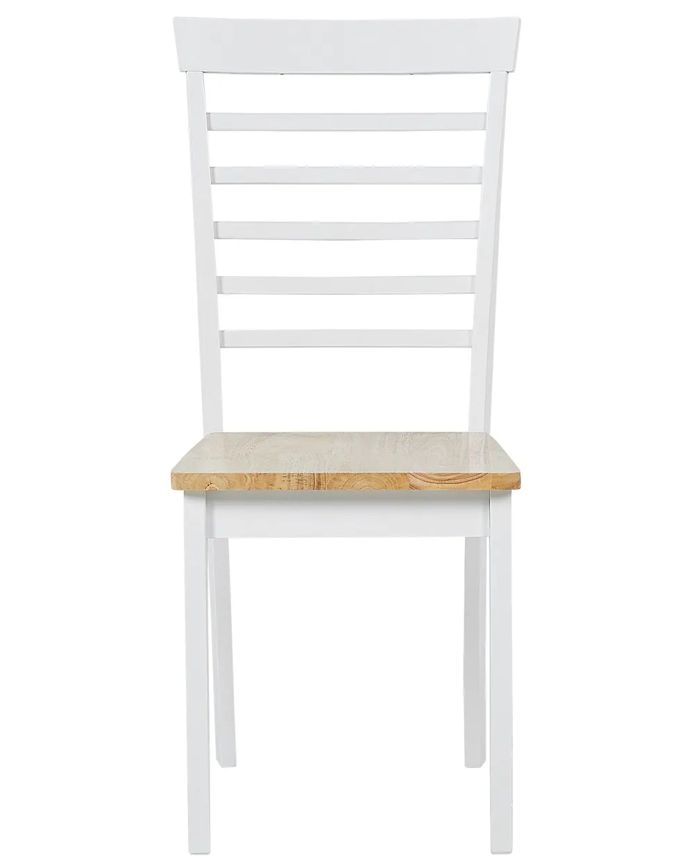 Set of 2 Dining Chairs BATTERSBY Wood White_785910