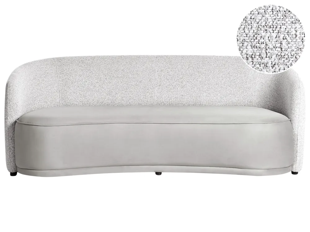Sofa 3 Seater ROSET Fabric Grey