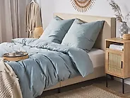 Påslakanset AVONDALE 155 x 220 cm Bomullssatin Grå_1178284