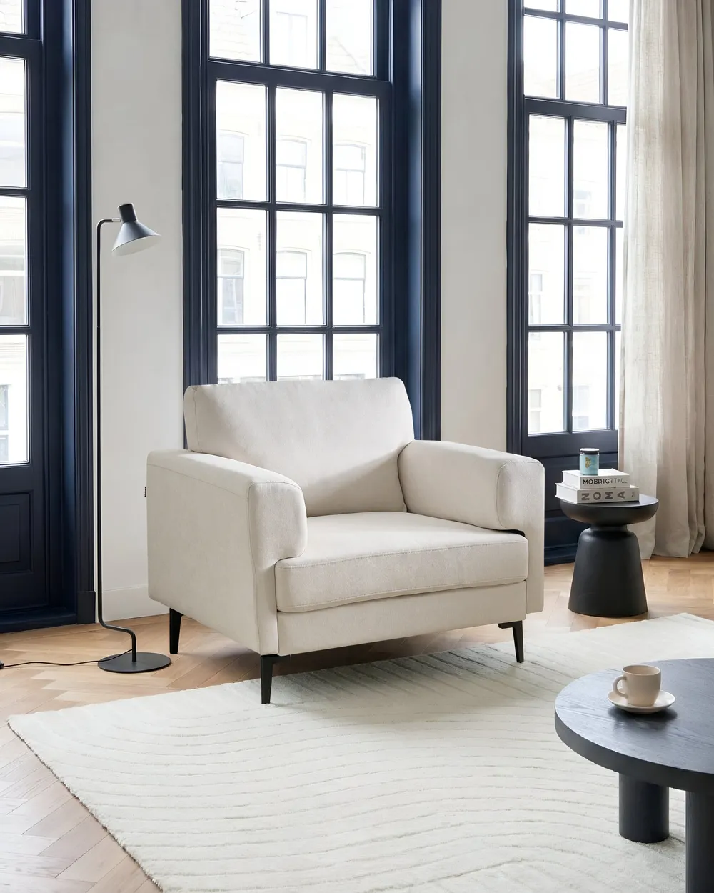 Armchair LOUSTO Fabric Light Beige
