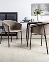 Ruokatuolisetti 2 kpl AMES Buklee Ruskeanharmaa