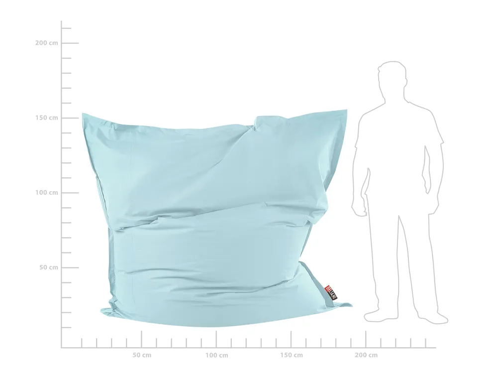 Sittsäck 600 L FUZZY 180 cm 230 cm Ljusblå_823417