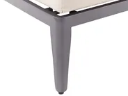 Ulkokulmasohva ja pöytä 6-istuttava RIMA III modulaarinen Metalli Beige Vasen_828900