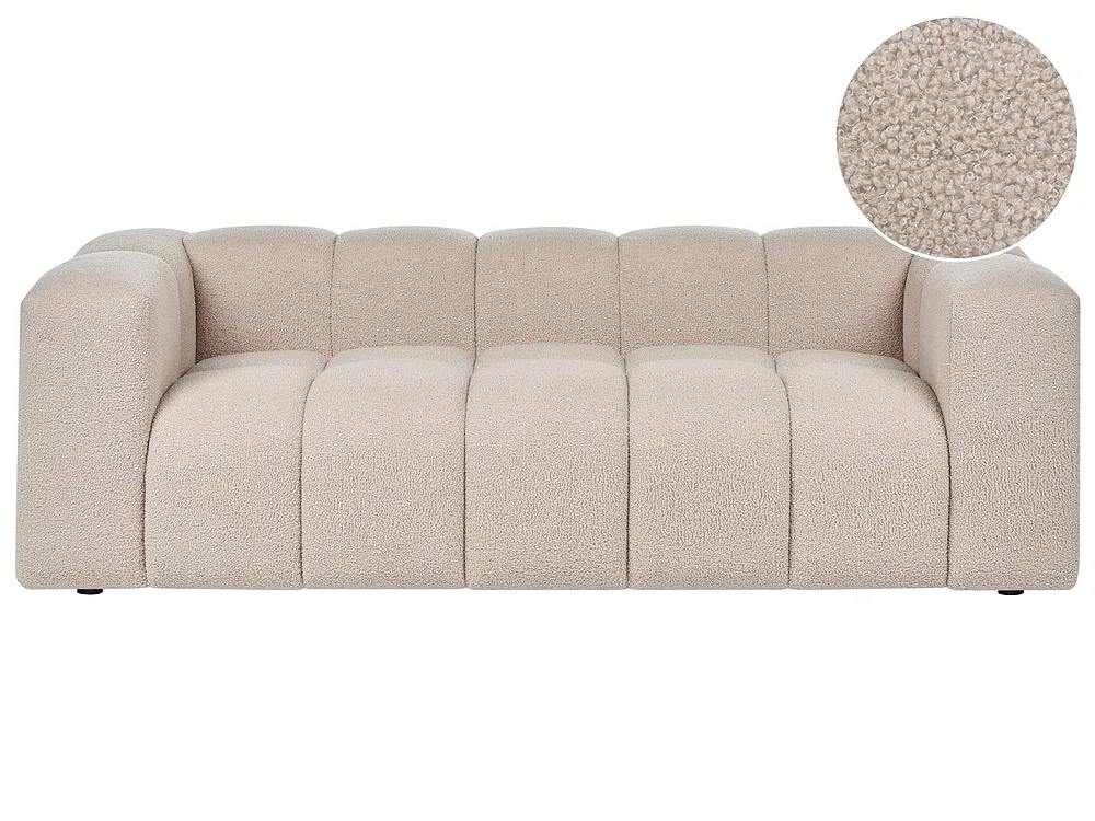 Sofa 3-seter ANTOLA Bouclé Beige