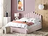 Ottoman Bed VINCENNES Velvet Pastel Pink 140 x 200 cm (EU Double)