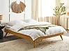 Bed without Headboard BERRIC 160 x 200 cm (EU King Size) Natural Ash Wood