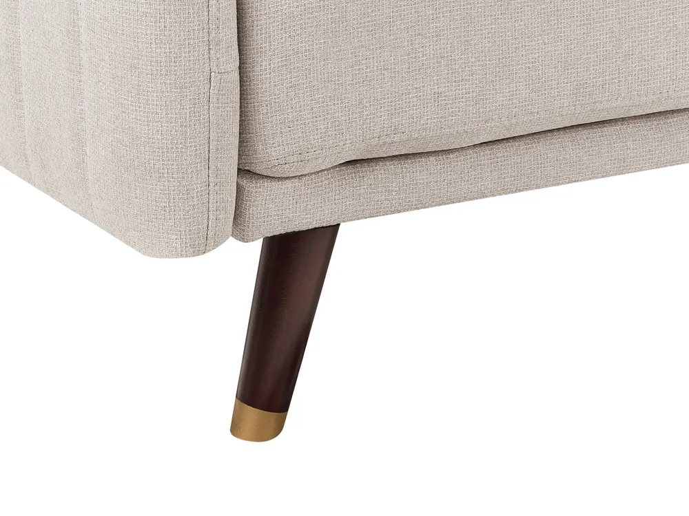 Sofa Bed 3 Seater SENJA Faux Linen Light Beige_944838