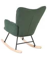 Rocking Chair OULU Fabric Emerald Green_855474