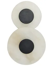 Set med 2 vägglampor YTHAN LED Marmor Vit_1103769