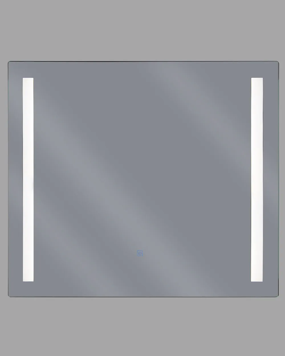 Badrumsspegel med LED LIRAC 70 cm 60 cm Silver_796117