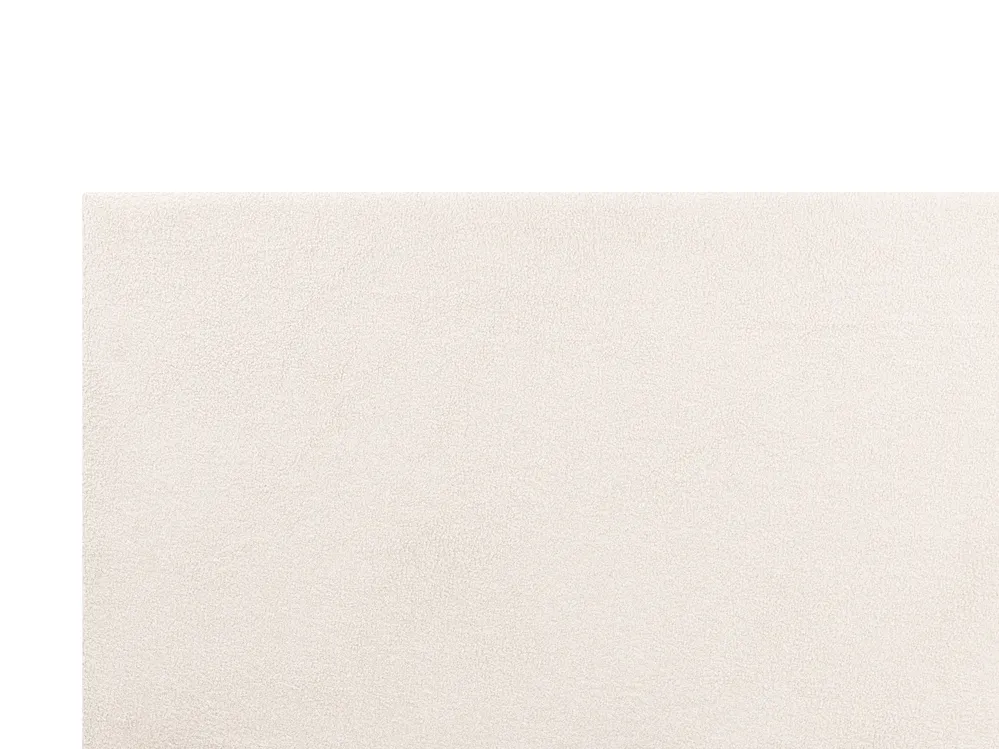 Säng med lamellram Bouclé ALBI 180 x 200 cm Off-White_981967