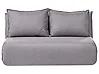 Sofa Bed 2 Seater ROROS Faux Linen Dark Grey