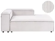 Left-Hand Chaise Longue ARDAL Corduroy Off-White_1008041