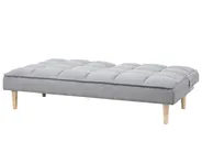 Sofa Bed 3 Seater SILJAN Fabric Light Grey Grey_702078