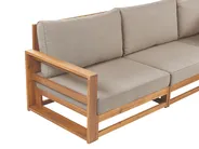 Garden Corner Sofa with Table 5 Seater TIMOR Modular Certified Acacia Wood Light Brown_905764