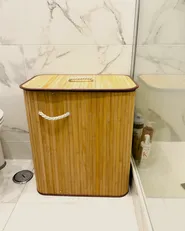 Laundry Basket KANDY Bamboo Light Brown 100 L_1065279