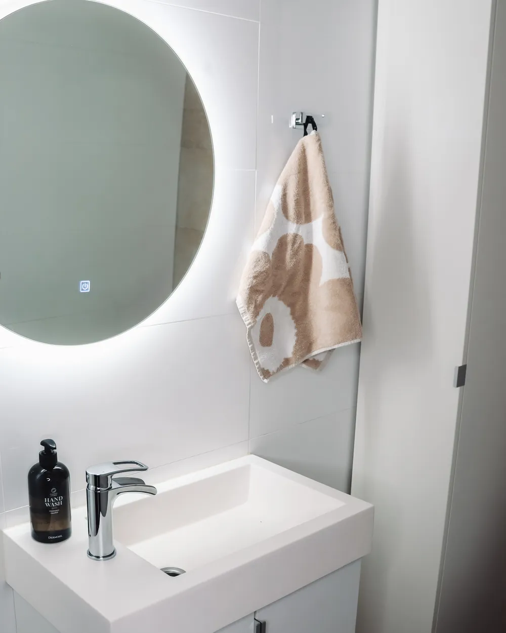 LED Bathroom Mirror CALLAC 60 cm 60 cm Silver_920281