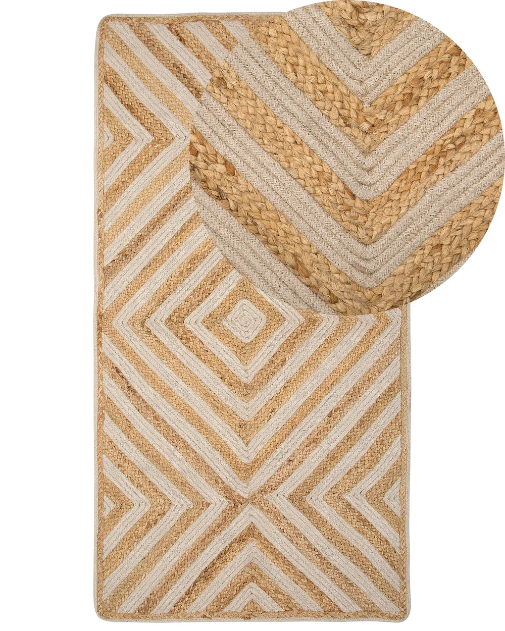 Rug PIRLI Beige 80 x 150 cm Jute