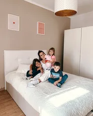 Ottoman Bed without Headboard DINAN Fabric Light Brown 140 x 200 cm (EU Double)_937994