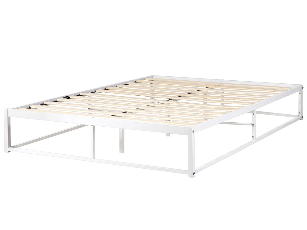 Bed Metal VIRY 140 x 200 cm (EU Double) White_902588