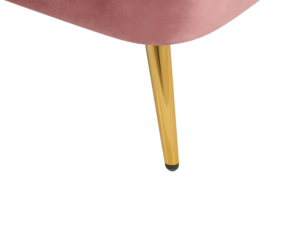 Left-Hand Chaise Longue ALLIER Velvet Pink_795597