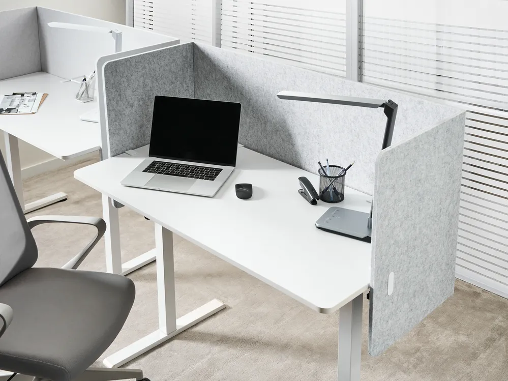 Desk Screen SOLOA 210 x 61 cm Grey
