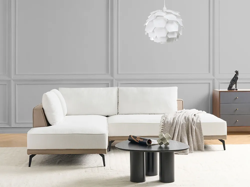 Hörnsoffa MYKEN Off-White Högervänd_1185091