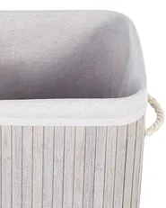 Laundry Basket KOMARI Bamboo Light Grey 72 L_849037