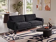 Sofa 3 Seater SKARO Chenille Black_1156707