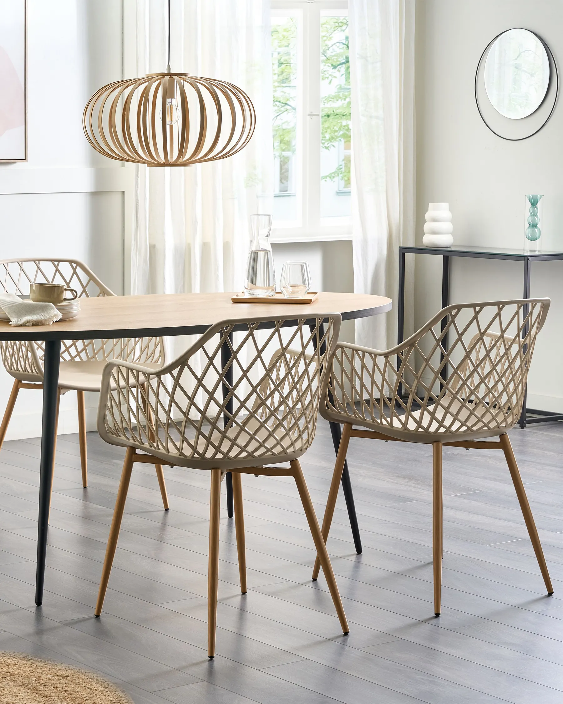 Ruokatuolisetti 2 kpl NASHUA Beige_861879
