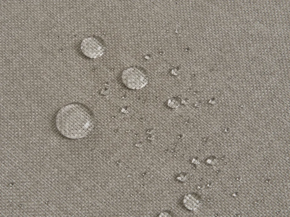 Trädgårdshörnsoffa med bord 5-sits FIVIZZANO Akaciaträ Beige_1159280