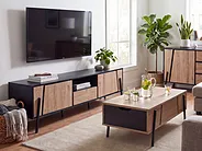 TV-bänk BLACKPOOL Brun/ Svart_1151129