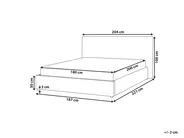 Bed Boucle LAVAUR 180 x 200 cm (EU Super King) Off-White_985484