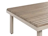 Sofabord til hagen FIVIZZANO 70 cm 90 cm Akasietre Beige_1159298