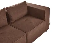 Modular Sofa 2 Seater AXEBO Boucle Brown_1075802