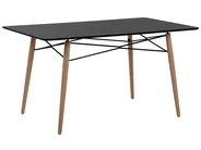 Matbord BIONDI Svart bok 140 cm 80 cm_753851