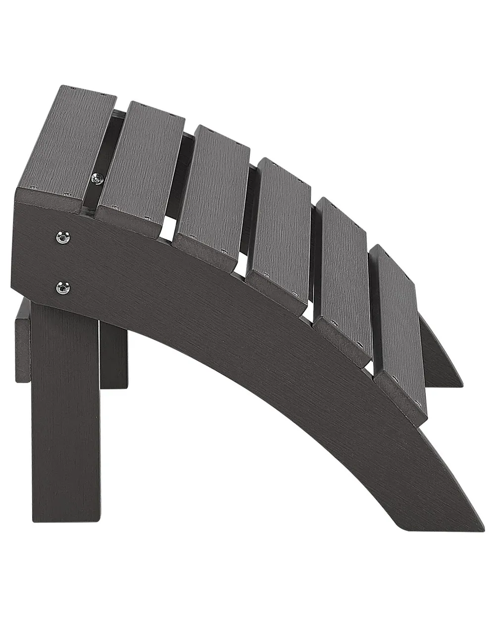 Garden Chair ADIRONDACK with Footstool Dark Grey_809581