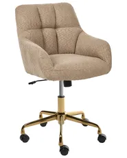 Desk Chair PALMDALE Boucle Light Brown_1073070