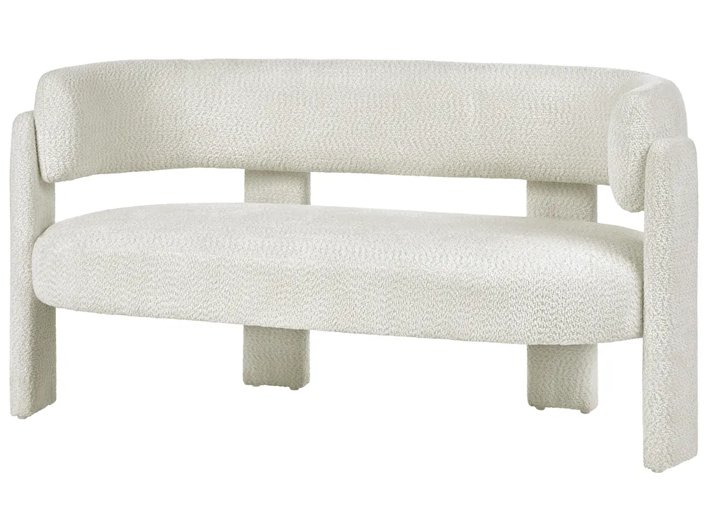Living Room Set 4 Seater BUREA Chenille Off-White_1072811