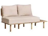 Sofa 2 Seater SALO with Tables Boucle Beige_932584