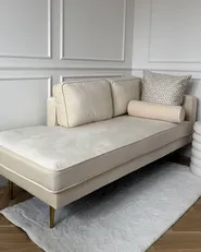 Right-Hand Chaise Longue MIRAMAS Velvet Beige_979685