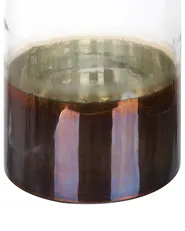 Flower Vase BHATURE 30 cm Glass Multicolour_830425