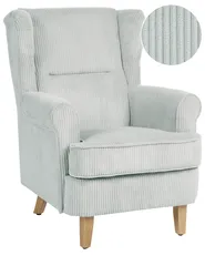Wingback-tuoli ABSON Vakosametti Vaaleansininen_1186182