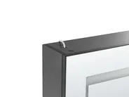 Bathroom Wall Mounted Mirror Cabinet LED MALASPINA 40 cm 60 cm Black_905849
