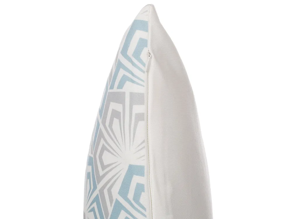 Set of 2 Decorative Cushions PRIMROSE 45 x 45 cm Light Blue Ikat_770062