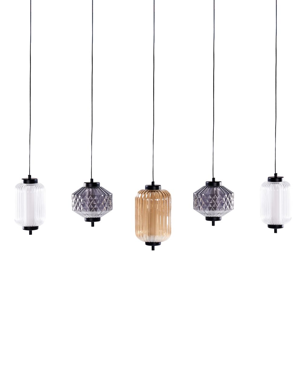 LED-pendellampa SULLANE LED Glas Flerfärgad