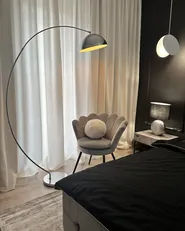 Floor Lamp KAMA Metal Silver_867835