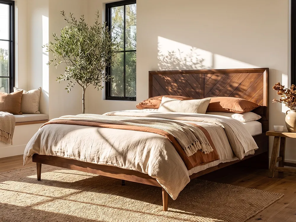 Bed MIALET 160 x 200 cm (EU King Size) Dark Brown_1156380