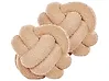 Koristetyynysetti 2 kpl MALNI 19 x 19 cm Buklee Beige Hillitty